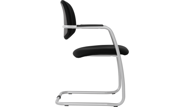 Fauteuil tapissé accueil noir SI-Meroo