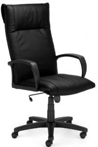Fauteuil de Direction tapissé cuir NOOLA