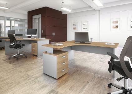 Bureau 1er prix pieds panneaux PONTO