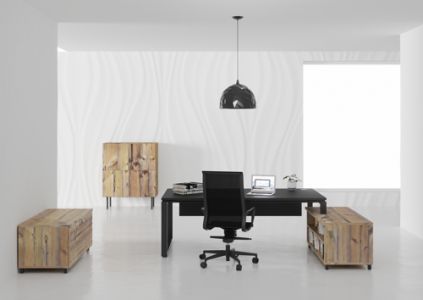 Bureau Direction piètement cadre décor design PRESTANCE