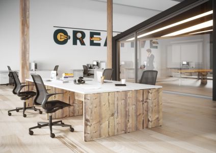 Bureau pied panneaux déco TREOR