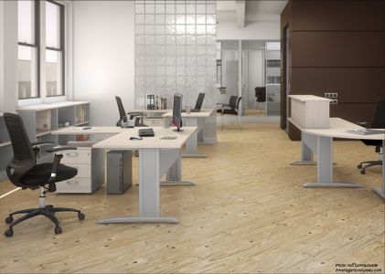 Bureau économique pieds métalliques LONTO