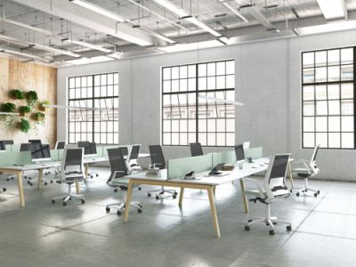 Bureau piètement bois massif ORB