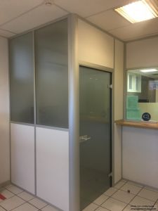 Cloison pour bureau cabine