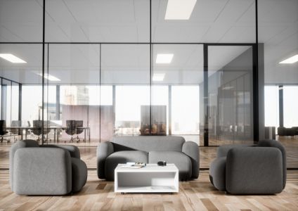 Canapés d'accueil design tissu ou cuir SF