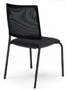 Chaise visiteur/conférence dossier résille TATRAIN-R