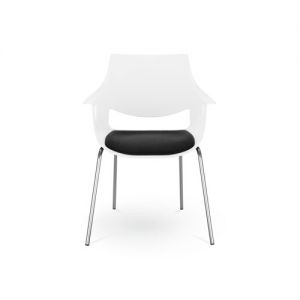 Chaise moderne originale coque avec coussin ONFA PLUS