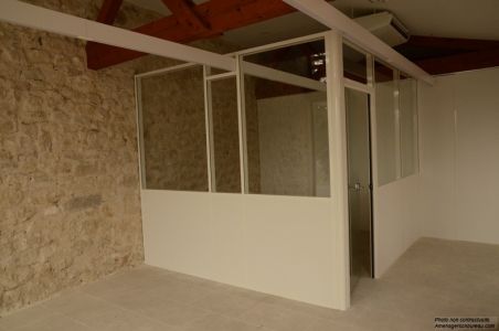 Cloison vitrée pour bureau