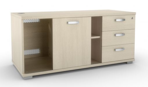 Crédences fixes en bois avec tiroirs et rangement