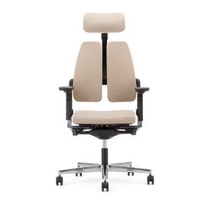 Fauteuil ergonomique à dossier segmenté avec têtière MILUXI-T