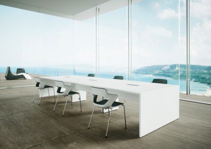 Table de réunion pieds panneaux SAPISA
