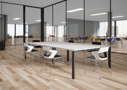 Table de réunion-coworking pieds arche SOTRA